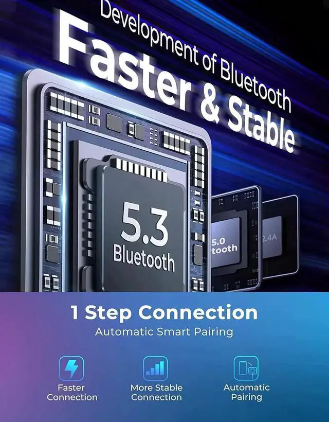 Alt view image 4 of 7 - Bluetooth 5.3 FM/AUX Bluetooth Car Adapter,[Air Vent Installation & Bass Boost] 3 Ports PD & QC 3.0 FM Transmitter for Car, Radio Bluetooth Receiver for Car HD Calling and Enjoy Music