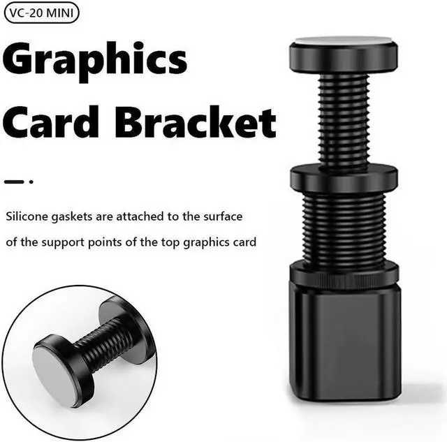 Alt view image 3 of 6 - 1pc Holder Bracket Case MINI Screw Bracket Graphics Card Support Frame Graphics Bracket for ITX + MATX for Desktop PC