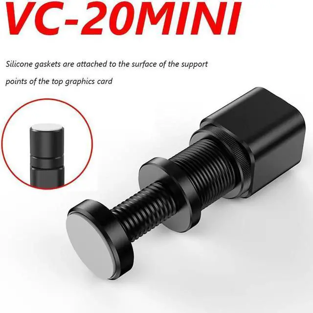 Alt view image 2 of 6 - 1pc Holder Bracket Case MINI Screw Bracket Graphics Card Support Frame Graphics Bracket for ITX + MATX for Desktop PC