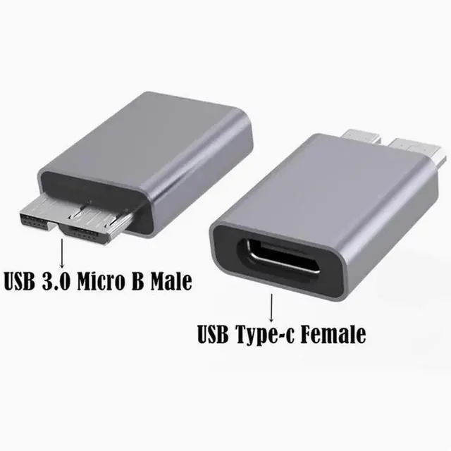 Main image of Aluminum alloy case Type-C female micro B USB3.0 Revolution connector Mac connects to the mobile hard disk box