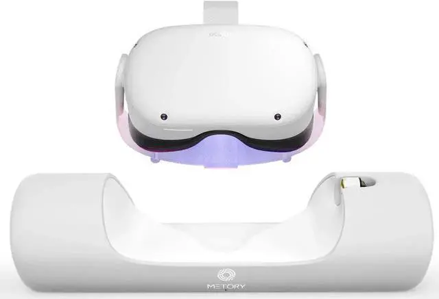Alt view image 7 of 7 - METORY Charging Dock for Oculus Quest 2, Fast Charging Station with Magnetic Connector & USB C Charging Cable, Oculus Quest 2 Accessories