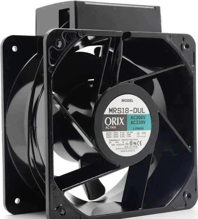 Main image of Original Japanese ORIX MRS18-DUL 18cm 18090 200-230V industrial cooling fan