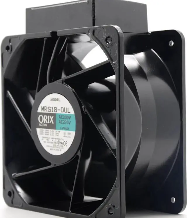 Alt view image 4 of 5 - Original Japanese ORIX MRS18-DUL 18cm 18090 200-230V industrial cooling fan