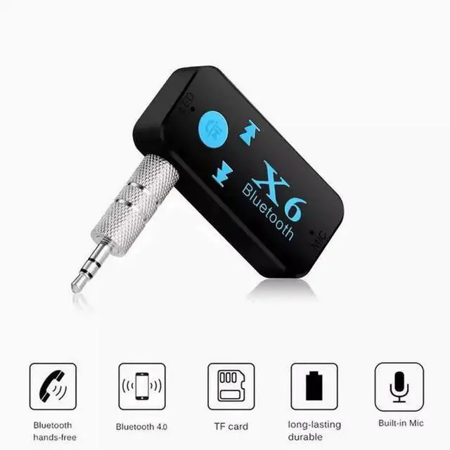 Alt view image 2 of 5 - X6 bluetooth receiver car MP3 music Player AUX car bluetooth Hands-free Car Bluetooth