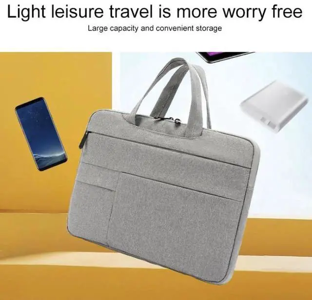 Alt view image 7 of 7 - C510 Waterproof Oxford Cloth Laptop Handbag For 15.4-16 inch Laptops(Black) For 15.4-16 inch Laptops (Grey)