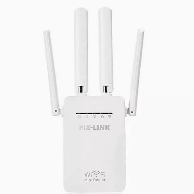 Alt view image 2 of 3 - 300Mpbs Wireless routing repeater Four antennas 300M wireless AP smart through-wall wifi