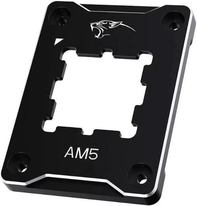 Alt view image 6 of 6 - CPU Contact Frame Anti-Bending Buckle for AMD AM5 Aluminum Corrector Bracket Holder,AM5 Full-fit Fixed Non-Marking Mounter Fixing Frame, CPU Cooler Standard for X670 B650,Black