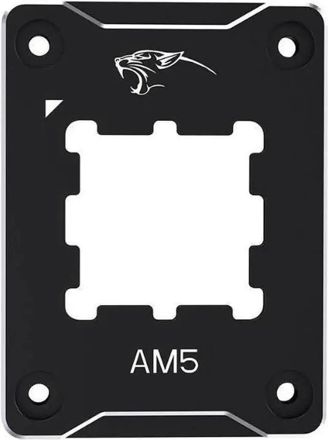 Alt view image 3 of 6 - CPU Contact Frame Anti-Bending Buckle for AMD AM5 Aluminum Corrector Bracket Holder,AM5 Full-fit Fixed Non-Marking Mounter Fixing Frame, CPU Cooler Standard for X670 B650,Black