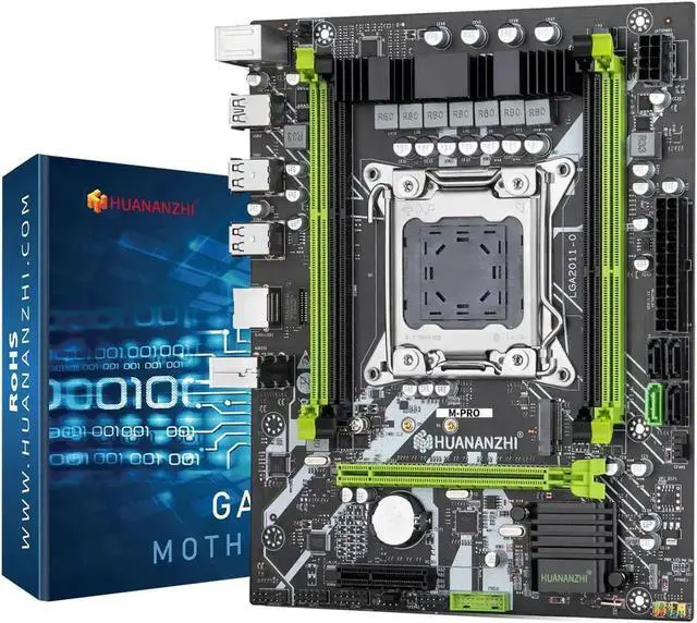 Alt view image 6 of 6 - HUANANZHI X79 M PRO LGA 2011 XEON X79 Motherboard with Intel E5 2640 with 2*8GB DDR3 RECC memory combo kit set NVME