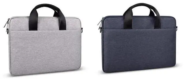 Alt view image 7 of 7 - ST09 Portable Single-shoulder Laptop Bag, Size: 13.3 inches 13.3 inches (Gray with Shoulder Strap)