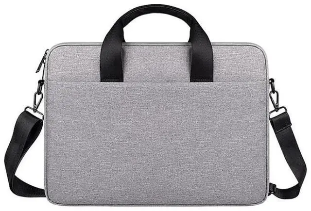 Main image of ST09 Portable Single-shoulder Laptop Bag, Size: 13.3 inches 13.3 inches (Gray with Shoulder Strap)