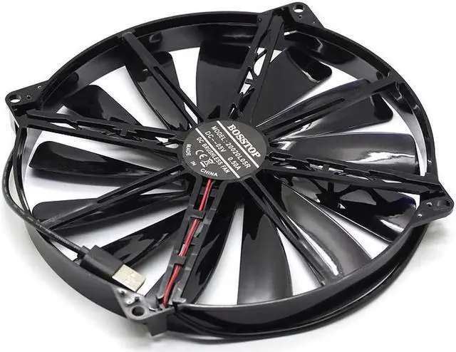 Alt view image 2 of 4 - 20cm 5V ultra quiet USB Fan 20020 DIY notebook base fan