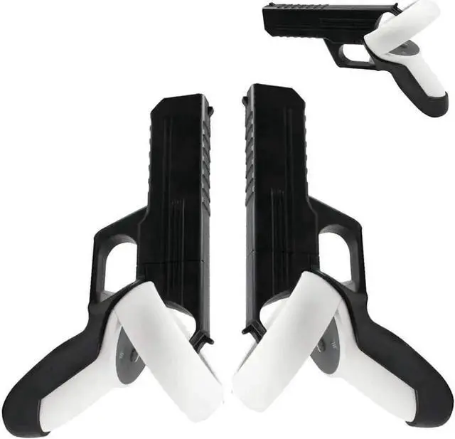 Main image of Pistol Grip for Oculus Quest 2 Controllers VR, Oculus 2 Gun Stock Accessories, Enhanced Shooting Gaming Experience, Best Gunstock, Compatible For Pistol Whip Operation (Black)