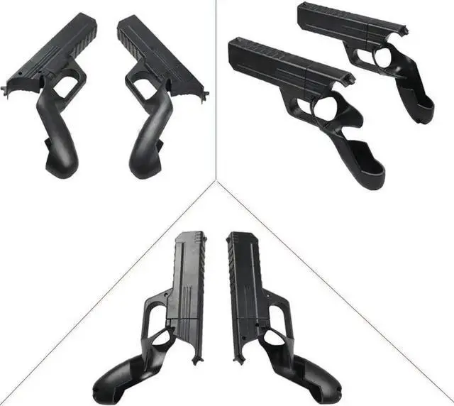 Alt view image 2 of 7 - Pistol Grip for Oculus Quest 2 Controllers VR, Oculus 2 Gun Stock Accessories, Enhanced Shooting Gaming Experience, Best Gunstock, Compatible For Pistol Whip Operation (Black)