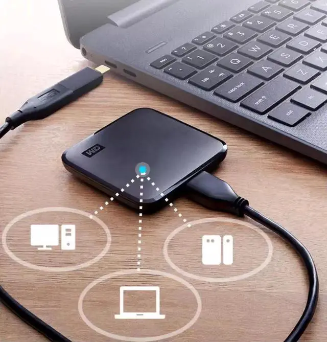 Alt view image 2 of 5 - W-D mobile SSD PSSD 1TB Elements SE WDBAYN0020BBK