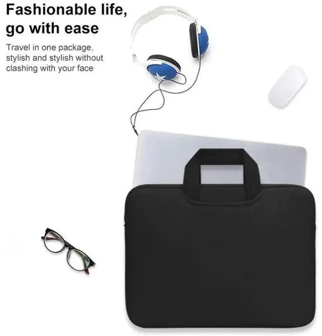 Alt view image 6 of 6 - 13.3 inch Portable Air Permeable Handheld Sleeve Bag for MacBook Air / Pro, and other Laptops, Size: 34x25.5x2.5cm (Grey)