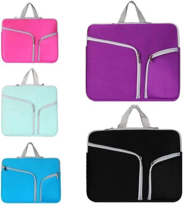 Alt view image 6 of 6 - T228 Diving Material Computer Bag Multi-pocket Laptop Liner Bag, Size: 17 Inch 17 Inch (Blue) Black