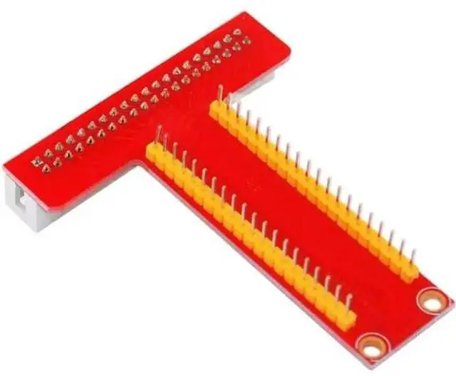 Alt view image 5 of 6 - GPIO Breakout Expansion Kit Compatible with Raspberry Pi, T-Type Expansion Board, Female - Male Rainbow Ribbon Cable