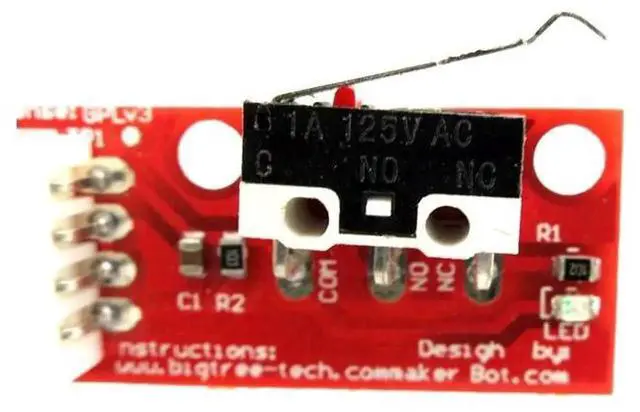 Alt view image 4 of 6 - Mechanical Limit Switch with 3 Pin 70cm Cable Compatible with RAMPS 1.4 Control Board Part Switch Accessories 3D Printers Parts Set of 4