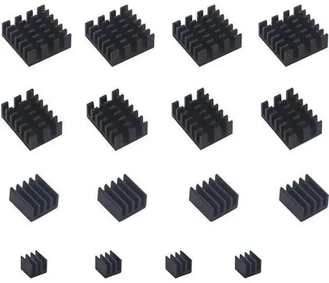 Main image of 16pcs Aluminum Heatsink Cooler Cooling Kit Compatible with Raspberry Pi 4