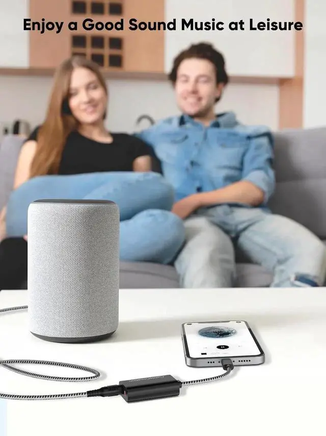 Alt view image 5 of 7 - CableCreation Type C External Sound Card with 3.5 mm Audio Jack, USB-C Microphone Headphone Adapter Compatible with MacBook Pro, iMac, iPad Pro 2020, iPhone 16/15, Galaxy S24/ S23/ S22/ S21+