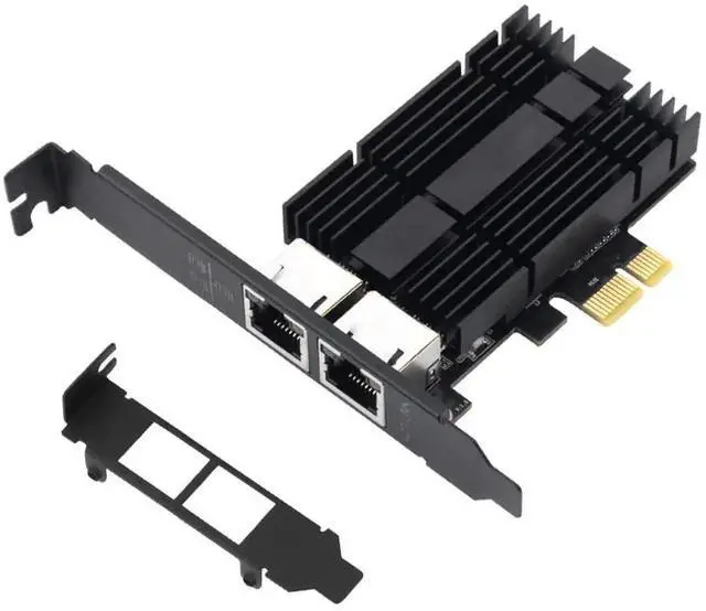 Alt view image 7 of 7 - 2.5Gbps PCIe Network Card Dual RJ45 Port Adapter with Intel I226 Chipset for Desktop Gaming Office 2500/1000/100Mbps PCI Express Gigabit Ethernet NIC Card RJ45 LAN Port Controller