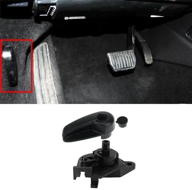 Alt view image 4 of 7 - 3X Hood Release Handle Lever & Mounting Bracket for 2013-2016 Fusion/Mondeo& MKZ DS7Z-99042C74-A,3 x Hood Release Handle 3 x Handle Mounting Bracket,black