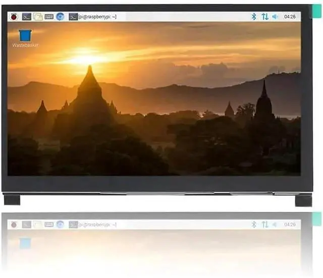 Main image of 7 inch Touchscreen Monitor LCD HDMI Display Monitor 1024x600 HD IPS HDMI Display Compatible with Raspberry Pi 3B+/4B with Stand-H Drive-Free
