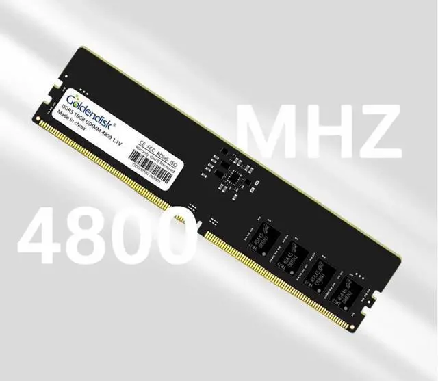 Main image of Goldendisk 32GB DDR5 4800MHz 288-PIN UDIMM 1.1V CL40 Micron chip desktop memory stick supports xmp3.0 overclocking