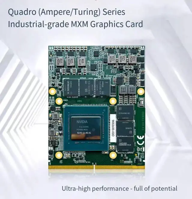 Alt view image 3 of 4 - Goldendisk NVIDIA Quadro professional graphics card A4500M 16GB Turing Architecture GDDR6X industrial-grade MXM graphics card