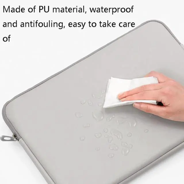 Alt view image 2 of 7 - Baona BN-Q001 PU Leather Laptop Bag, Colour: Pink, Size: 11/12 inch Pink 11/12 inch