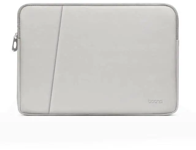 Main image of Baona BN-Q004 PU Leather Laptop Bag, Colour: Double-layer Gray, Size: 16/17 inch Gray 16/17 inch