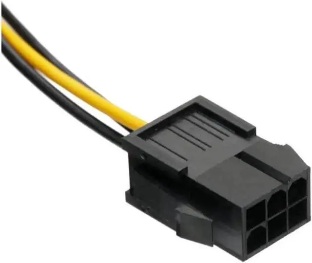 Alt view image 7 of 7 - OIAGLH Molex to PCI-E Power Adapter IDE 4Pin Female to 6 Pin Female Graphics Video Card Converter Cable 9 inches (1 Pack)