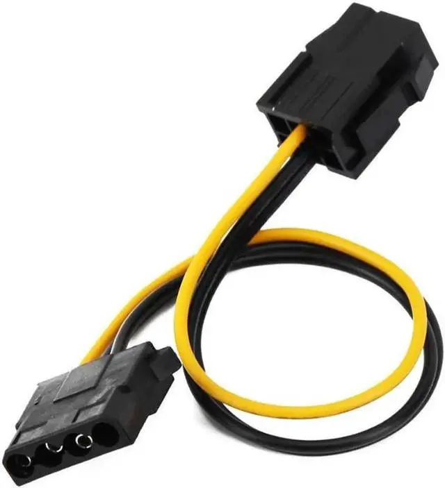 Alt view image 3 of 7 - OIAGLH Molex to PCI-E Power Adapter IDE 4Pin Female to 6 Pin Female Graphics Video Card Converter Cable 9 inches (1 Pack)