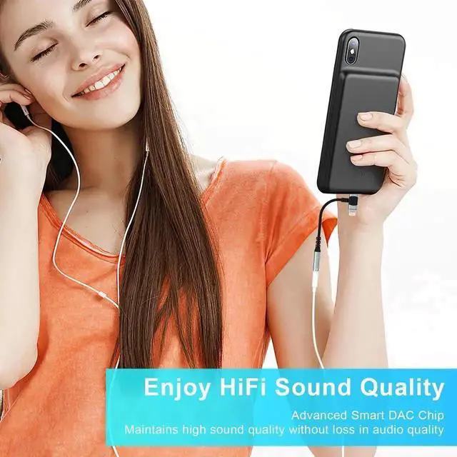 Alt view image 6 of 7 - Lightning & USB-C to 3.5 mm Headphone Jack Adapter 2-IN-1 Headphone Adapter for iPhone Type C to 3.5mm Female Headphone Jack Adapter for ipad/iPhone 14/13/12/11/8/7/Samsung Galaxy/Pixel-MFI Certified