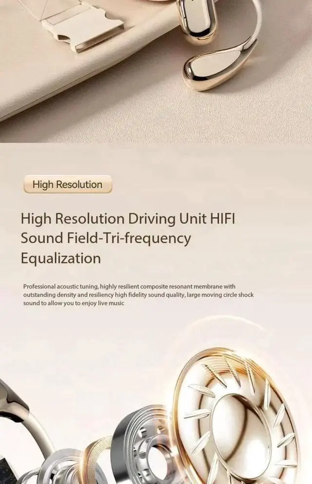 Alt view image 5 of 7 - SW-016 Original OWS Earhook Earphones Bluetooth 5.3 Low Late