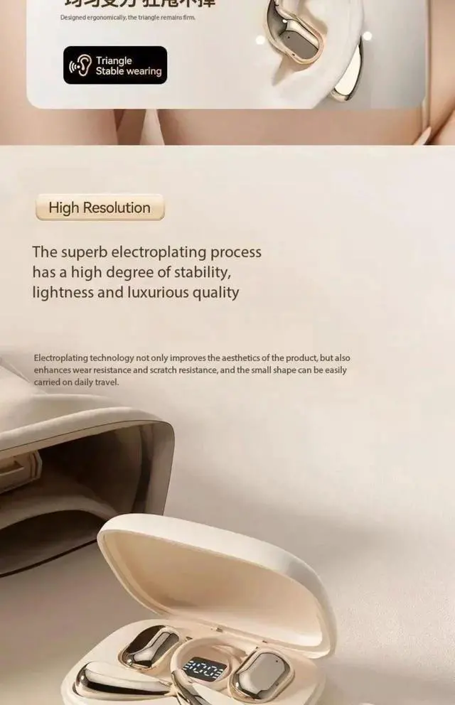 Alt view image 6 of 7 - SW-016 Original OWS Earhook Earphones Bluetooth 5.3 Low Late