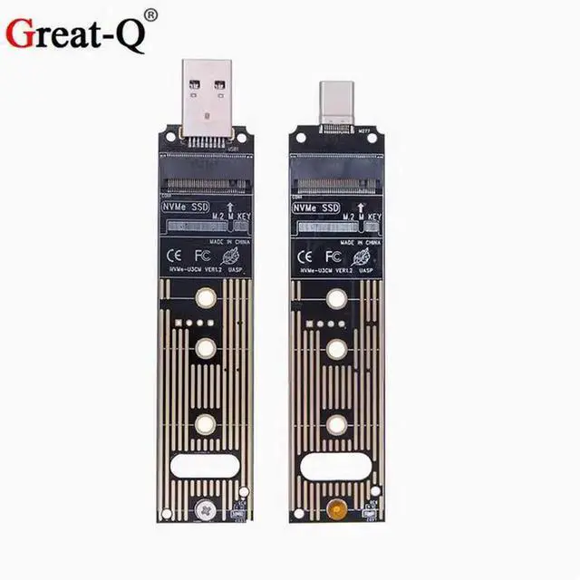 Alt view image 4 of 4 - From nvme to USB3.1 Type-A m.2 to usb3.0 in-line disk box JMS583 adapter card