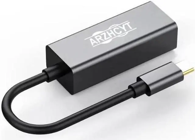 Alt view image 7 of 7 - Arzhcyt Lightweight Type C to Gigabit RJ45 network card RTL8153 with LED indicator light for all laptops, plug and play for instant access to gigabit speeds