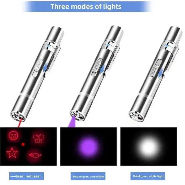 Alt view image 4 of 7 - 3-in-1 Multifunctional Flashlight: Lighting/Uv Money Detecti