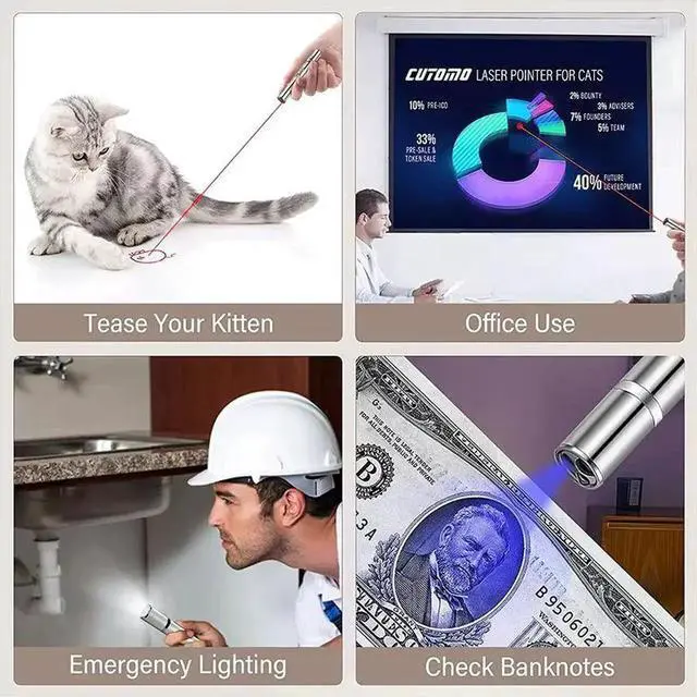 Alt view image 5 of 7 - 3-in-1 Multifunctional Flashlight: Lighting/Uv Money Detecti