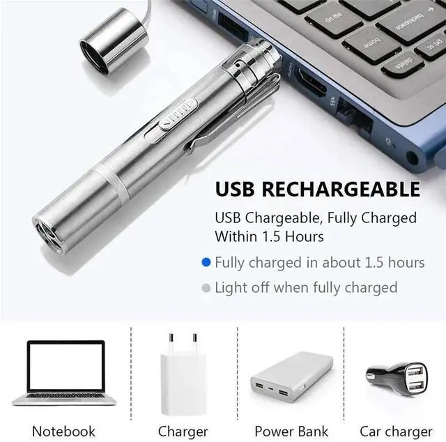 Alt view image 3 of 7 - 3-in-1 Multifunctional Flashlight: Lighting/Uv Money Detecti