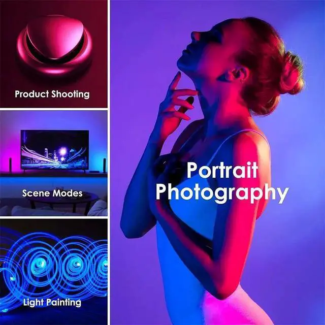 Alt view image 5 of 7 - 50CM Handheld RGB Colorful Stick Light Handheld LED Light Wa