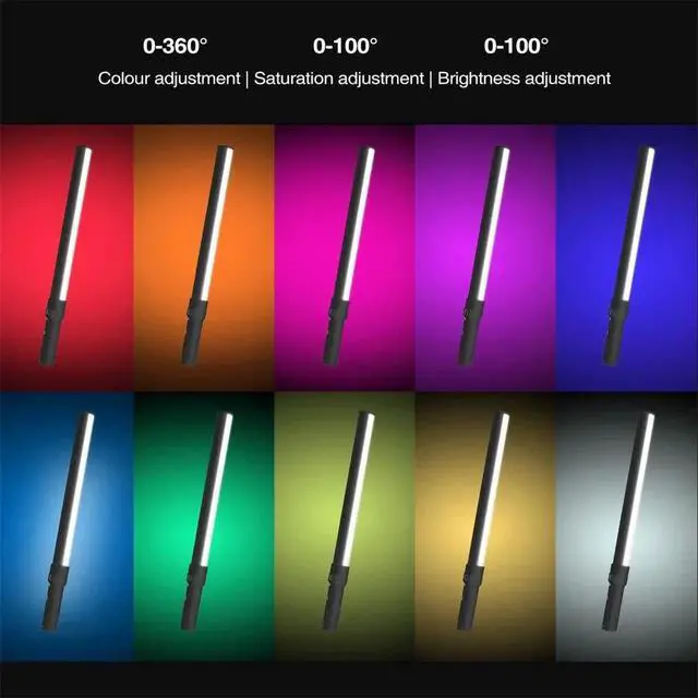 Alt view image 7 of 7 - 50CM Handheld RGB Colorful Stick Light Handheld LED Light Wa