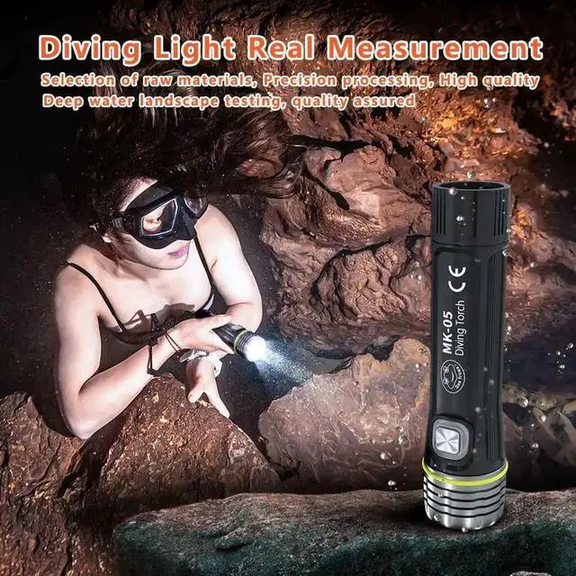 Alt view image 7 of 7 - Seafrogs Underwater Diving Torch 100 Meter IP68 Waterproof G