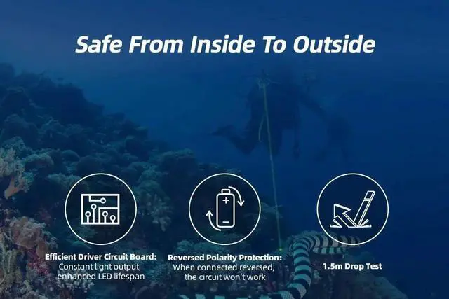 Alt view image 5 of 7 - New Released XTAR DL1 Diving Flashlight One Operate IPX8 50m