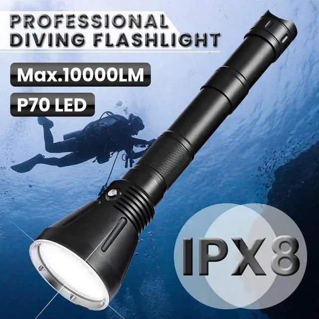 Main image of Asafee 50M Underwater 10000LM Professional LED Diving Flashl