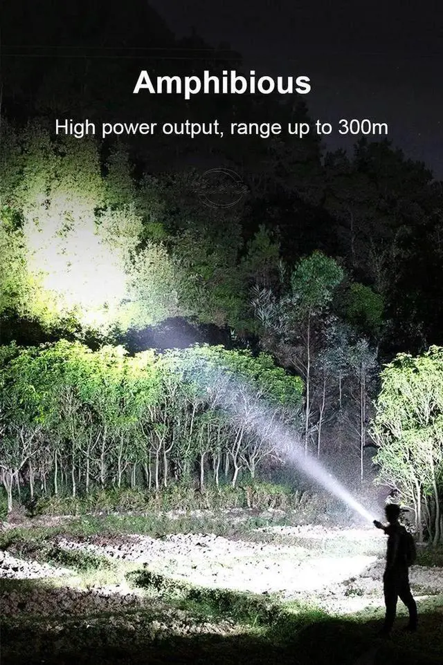 Alt view image 3 of 7 - 10000LM XHP120 LED High Power Diving Torch IPX8 Professional