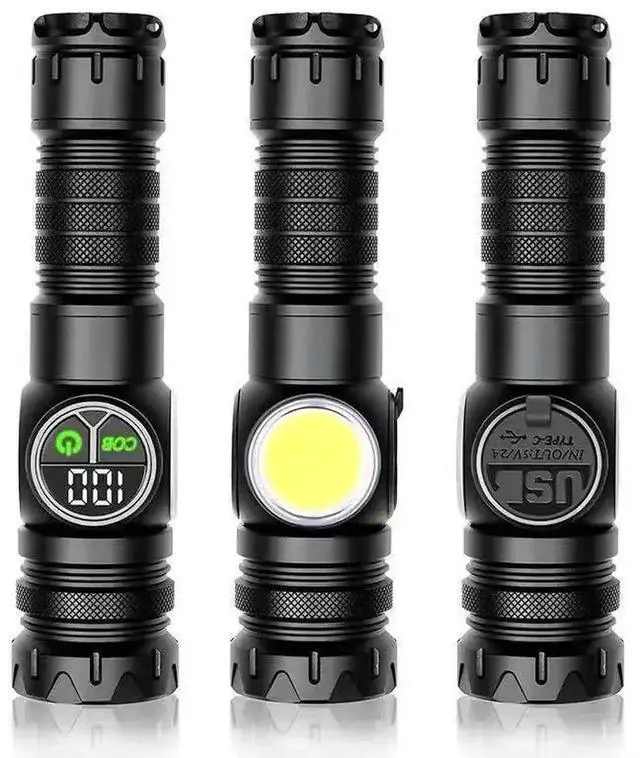 Alt view image 6 of 7 - LiitoKala High-Lumen COB Laser Flashlight, (White/Red/Flash)