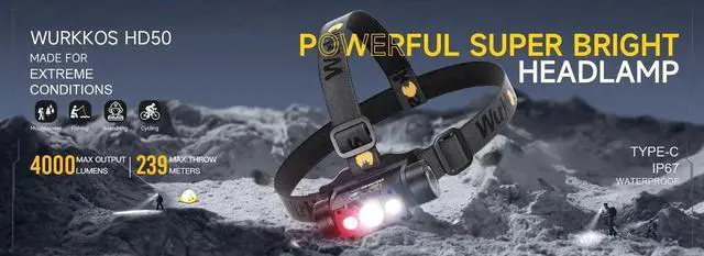 Main image of Wurkkos DL70 Scuba Diving Flashlight High Power 13000LM Sear